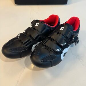 Peloton Black and Red Cycling Shoes